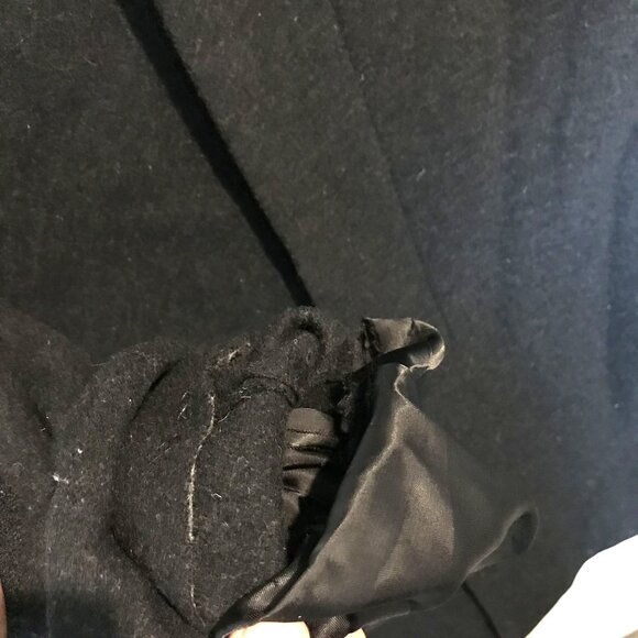 Jos A. Bank Wool Overcoat Black Mens 46R - Picture 6 of 10